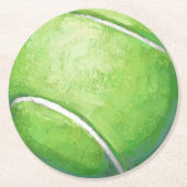 Tennisbal Ronde Kartonnen Onderzetter (Voorkant)