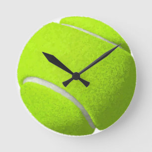 tennisbal ronde klok