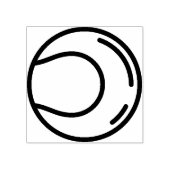 tennisbal 	rubberstempel (Afrduk)