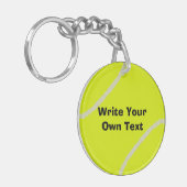 Tennisbal Sleutelhanger (Voorkant Links)