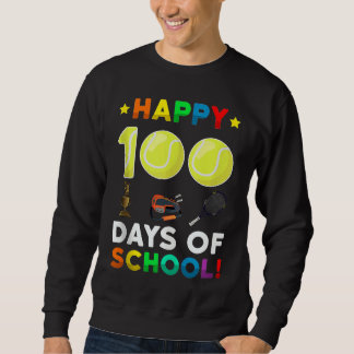 Tennisbal Sport Ik Trapte 100 Dagen School Docent Trui