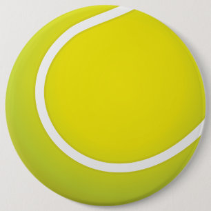 Tennisbal. Tennis is een balsport via een racket. Ronde Button 6,0 Cm