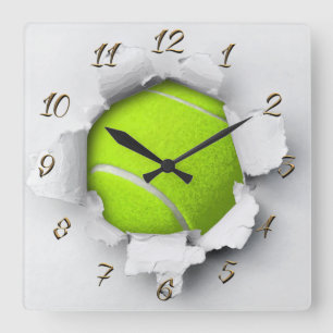 Tennisbal Vierkante Klok
