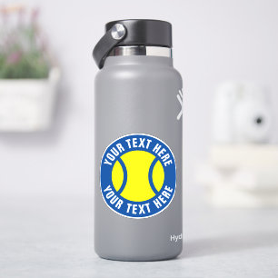 Tennisbal vinyl stickers met aangepaste tekst