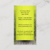 Tennisbal Visitekaartje (Achterkant)