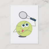 Tennisbal Visitekaartje (Achterkant)