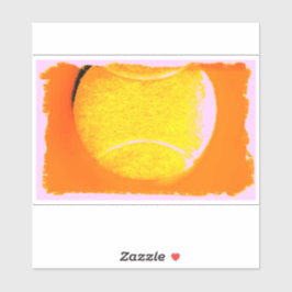 Tennisbal XL 14 "x 14" Custom-Cut Vinyl Stickers