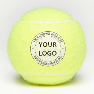Tennisballen met op maat gemaakt logo en tekst