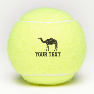 Tennisballen op maat met zwarte kameelsilhouet