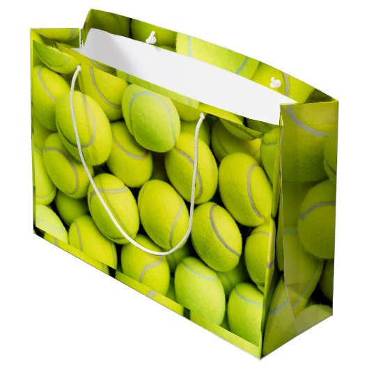 Tennisbalpatroon Groot Cadeauzakje (Achterkant Gekanteld)