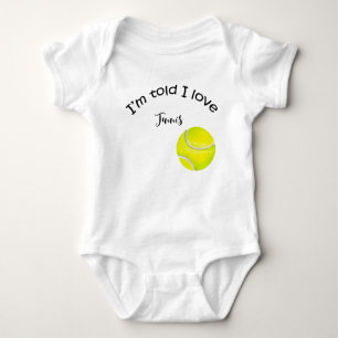 Tenniscadeaus voor Baby shower voor Tennis Player Romper