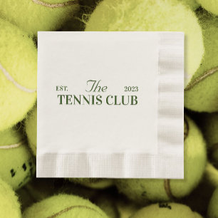 tennisclub themafeest servet