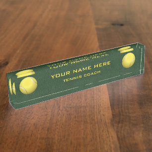 Tenniscoach Naambordje