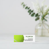 tenniscoach tennis ball mini visitekaartje (Staand voorkant)