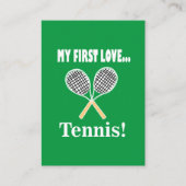 Tenniscoach Visitekaartje (Voorkant)