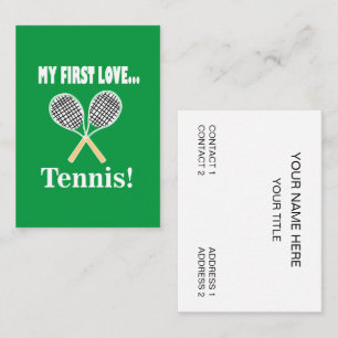 Tenniscoach Visitekaartje