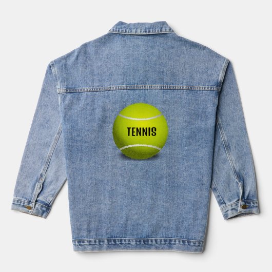Tennisdesign Denim Jas Jacket (Achterkant)