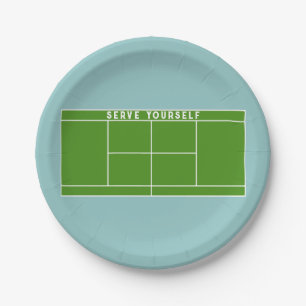 Tennisfeest Papieren Bordje