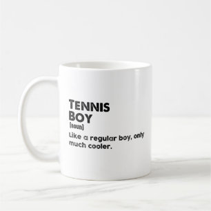 Tennisjongen Grappige Definitie Tennis Liefhebber Koffiemok