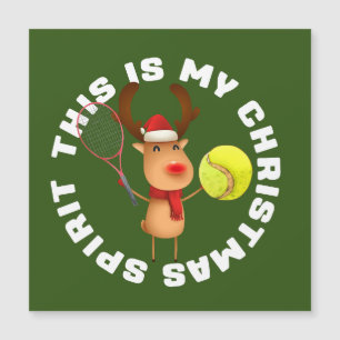 Tenniskerst met rendier Kerstgeest