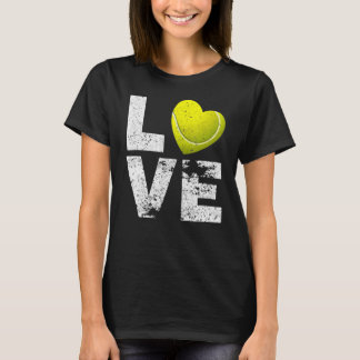 tenniskop: houd van tennis voor Mannen vrouwen T-shirt