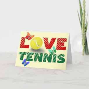 Tennisliefde, Valentijnsdag Feestdagen Kaart