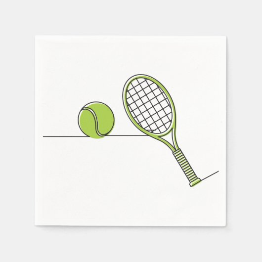 Tennisliefhebber | tenniscadeau servetten (Voorkant)