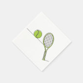 Tennisliefhebber | tenniscadeau servetten (Hoek)