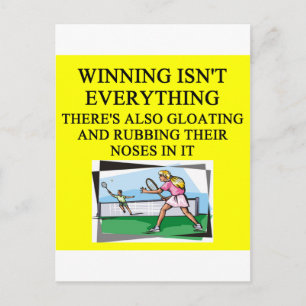 tennisminnaar briefkaart