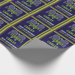 Tennisnaam Leeftijd Sentiment Verjaardag Cadeaupapier