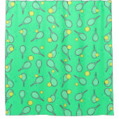 Tennisontwerp Douchegordijn (Voorkant)