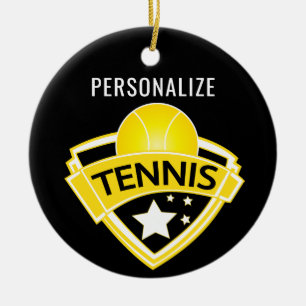 Tennisontwerp Keramisch Ornament