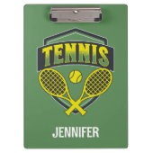 Tennisontwerp voor tennisliefhebbers klembord (Voorkant)