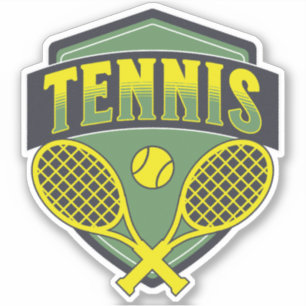 Tennisontwerp voor tennisliefhebbers sticker
