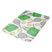 Tennisracket Groene Tas Badmat (Gekanteld)