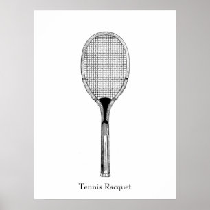 Tennisracket Poster