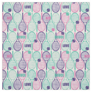 Tennisrackets, herhaald patroon stof
