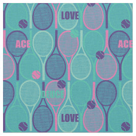 Tennisrackets op de achtergrond stof