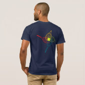 Tennisrackets T-shirt (Achterkant volledig)