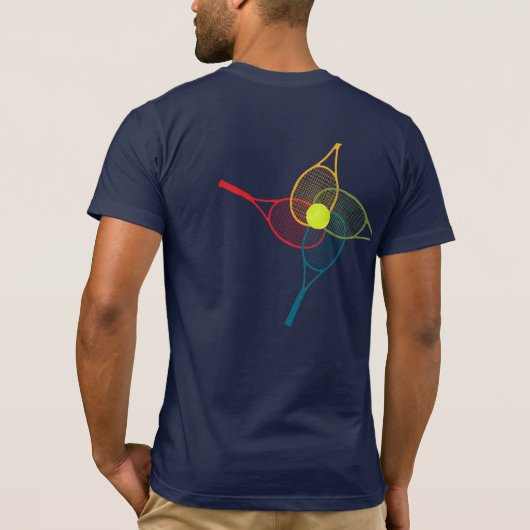 Tennisrackets T-shirt (Achterkant)