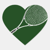 tennisracquet hart sticker (Voorkant)