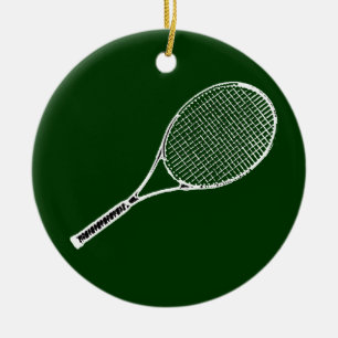 tennisracquet keramisch ornament