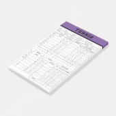 Tennisscorebladen -Scoring Pad Notities Post-it® Notes (Schuin)