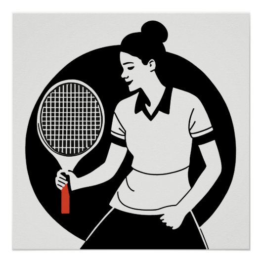 Tennisser Glossy Poster Perfect Poster (Voorkant)
