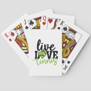 Tennisser Live Love Tennis Pokerkaarten