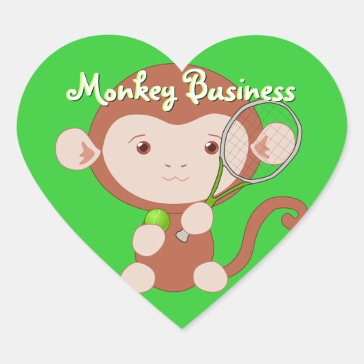 Tennisser Monkey Stickers (Voorkant)