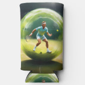 Tennisser op het veld, (Voorkant)