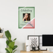 Tennisser, Viering van het Leven Foto Begrafenis Poster (Thuiskantoor)