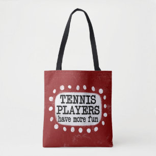 Tennissers hebben meer plezier in de Canvas tas
