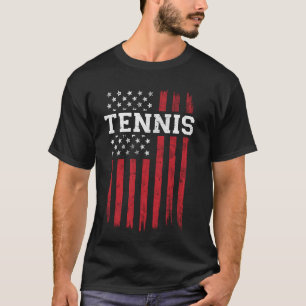 Tennisspeler Amerikaanse vlag VS Patriot Patriotti T-shirt